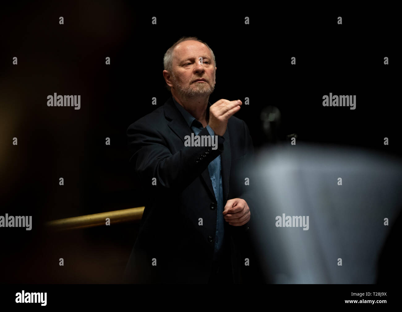 Laszlo Kovacs Conductor Led Elte Orchestra And Choir In Academy Of Music In Budapest Hungary March 23 2019 Stock Photo Alamy