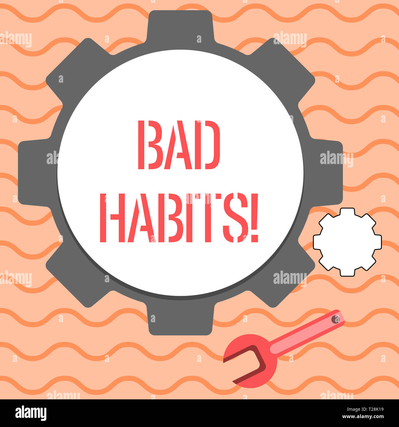 Word writing text Bad Habits. Business photo showcasing someone do ...