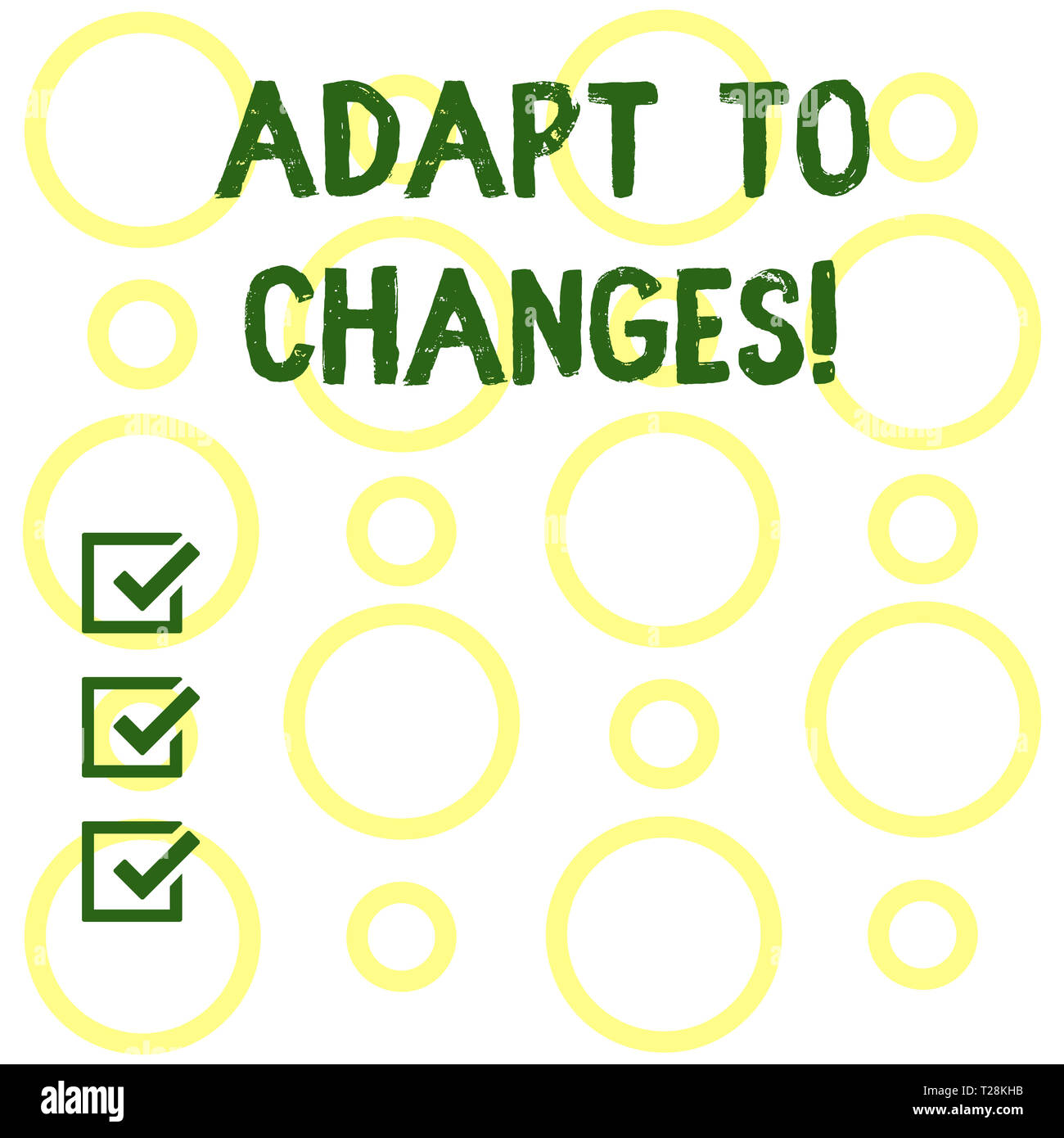 Conceptual Hand Writing Showing Adapt To Changes Concept Meaning Innovative Changes Adaption With Technological Evolution Seamless Pattern Of Loop Ri Stock Photo Alamy