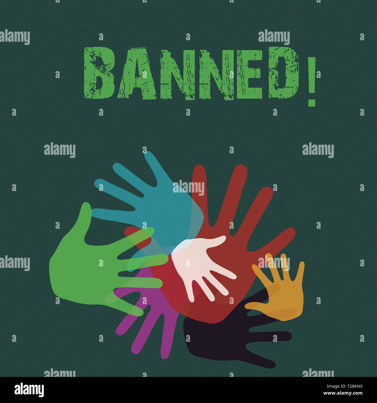Conceptual hand writing showing Banned. Concept meaning Ban steroids