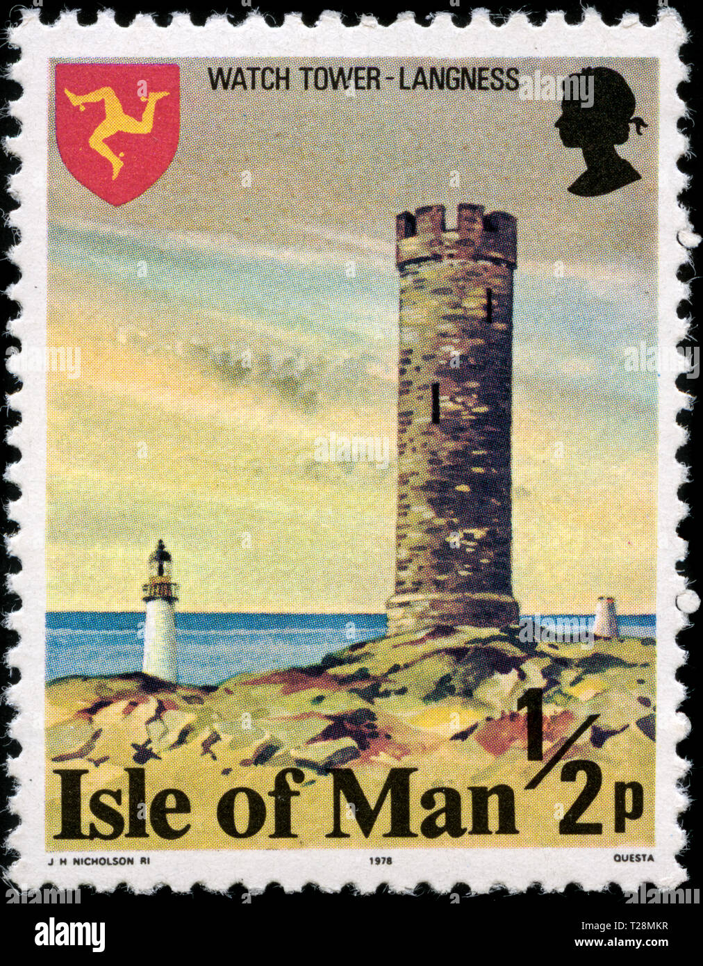 Postage stamp from the Isle of Man in the Buildings series issued in