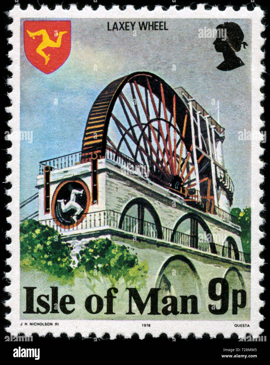 Postage stamp from the Isle of Man in the Buildings series issued in