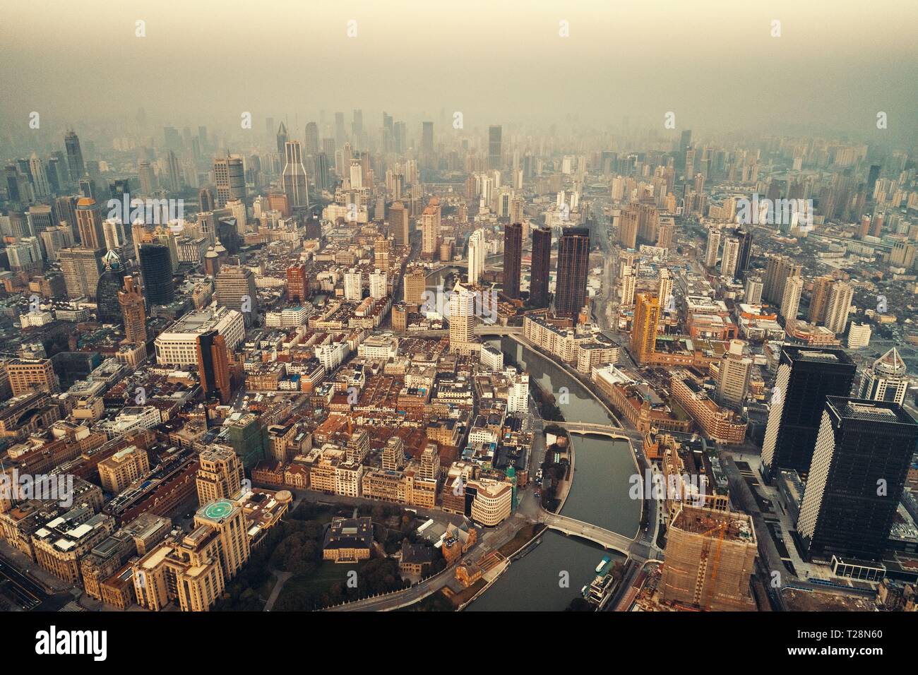 Shanghai Aerial View From Above With City Skyline And Skyscrapers In China Stock Photo Alamy Shanghai Aerial View From Above With City Skyline And Skyscrapers In China Stock Photo Alamy