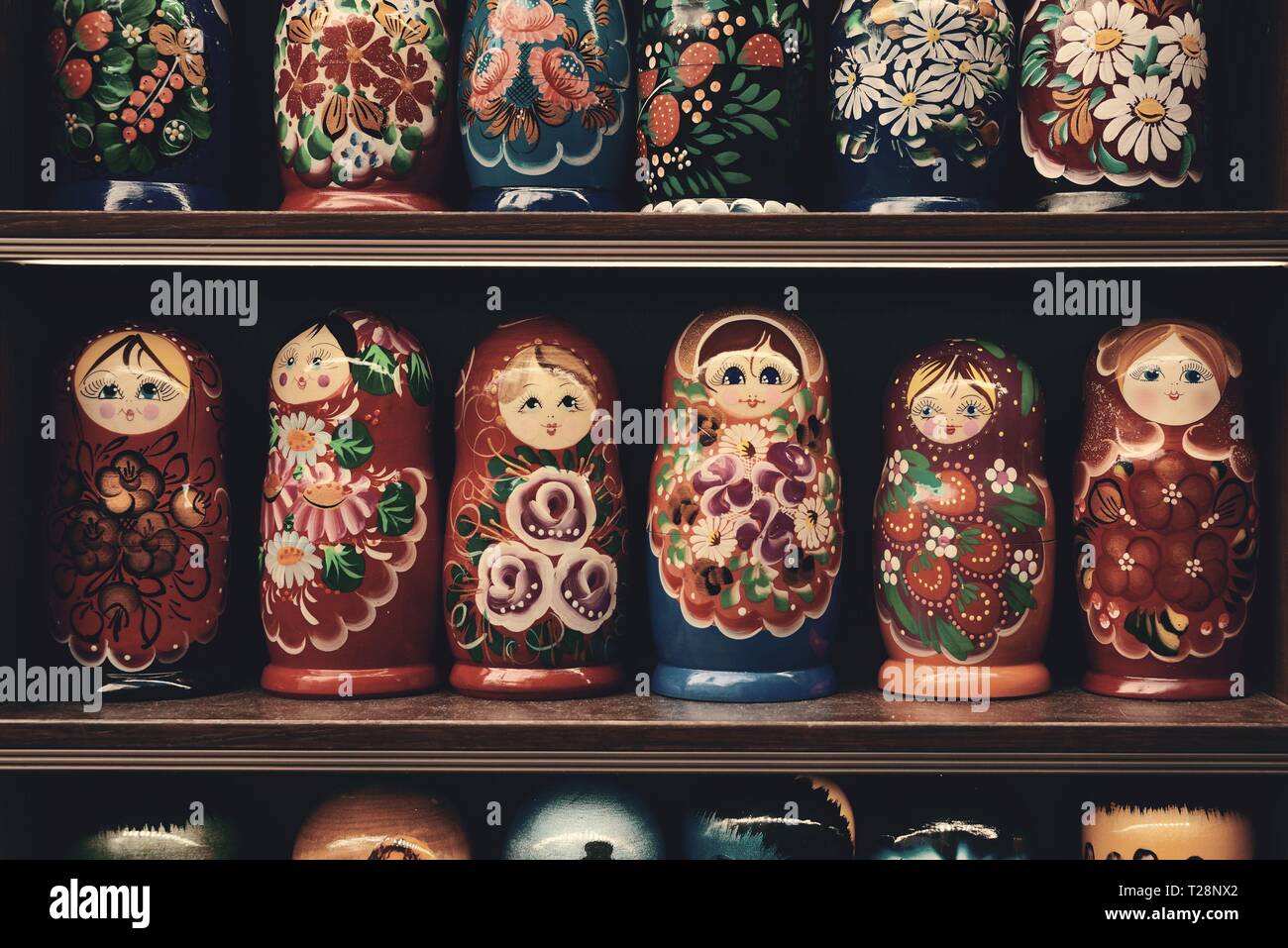 Ceramic nesting doll in shops in Prague Czech Republic Stock Photo Alamy