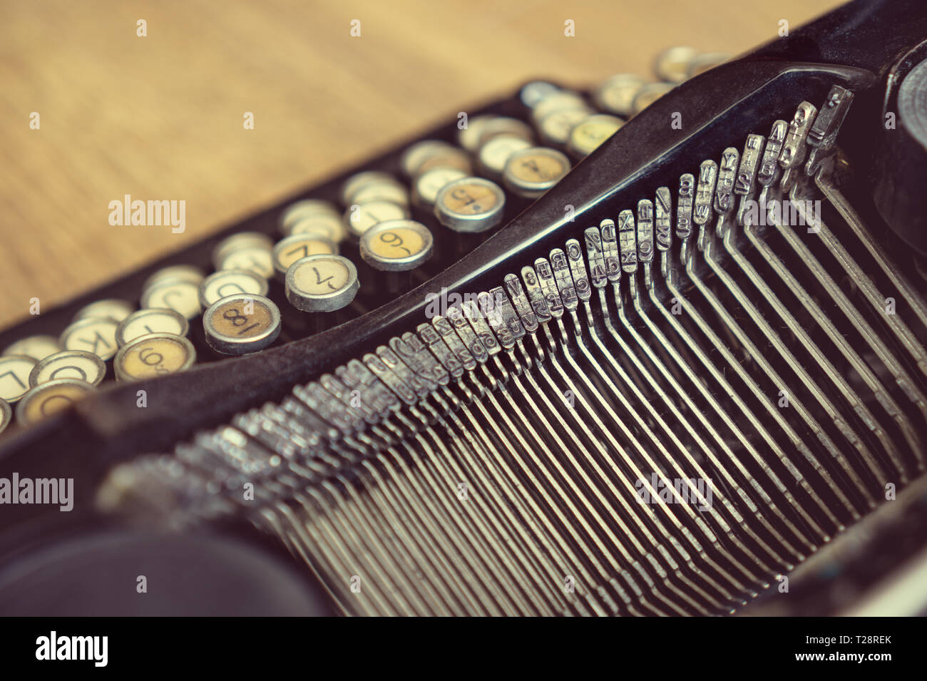 Vintage typewriter keyboard letters hires stock photography and images