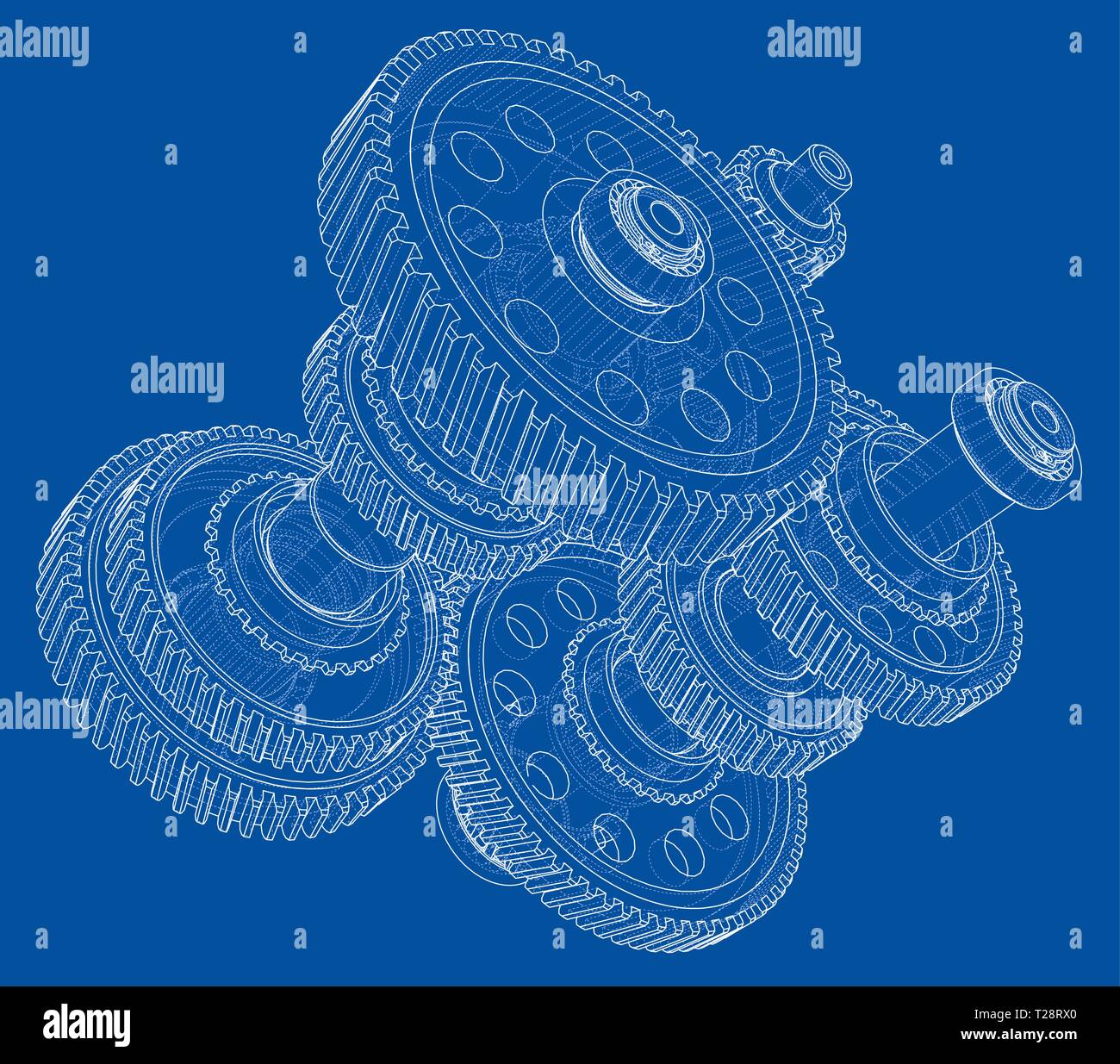 Outline gearbox concept. Vector Stock Vector Image & Art - Alamy