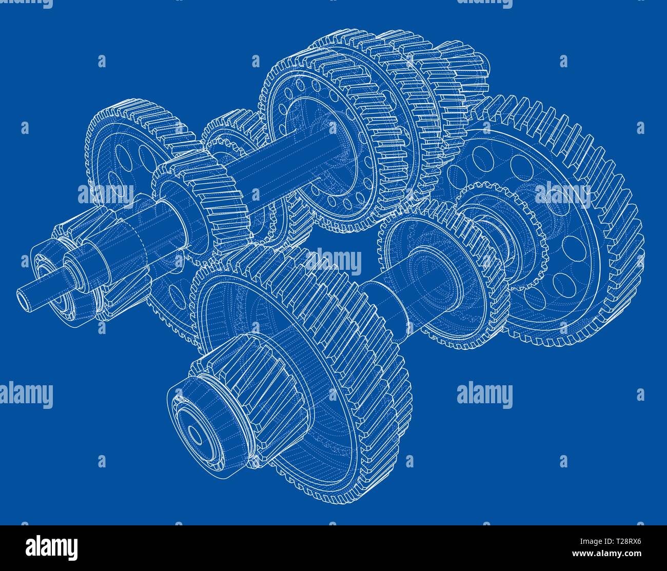 Outline gearbox concept. Vector Stock Vector Image & Art - Alamy