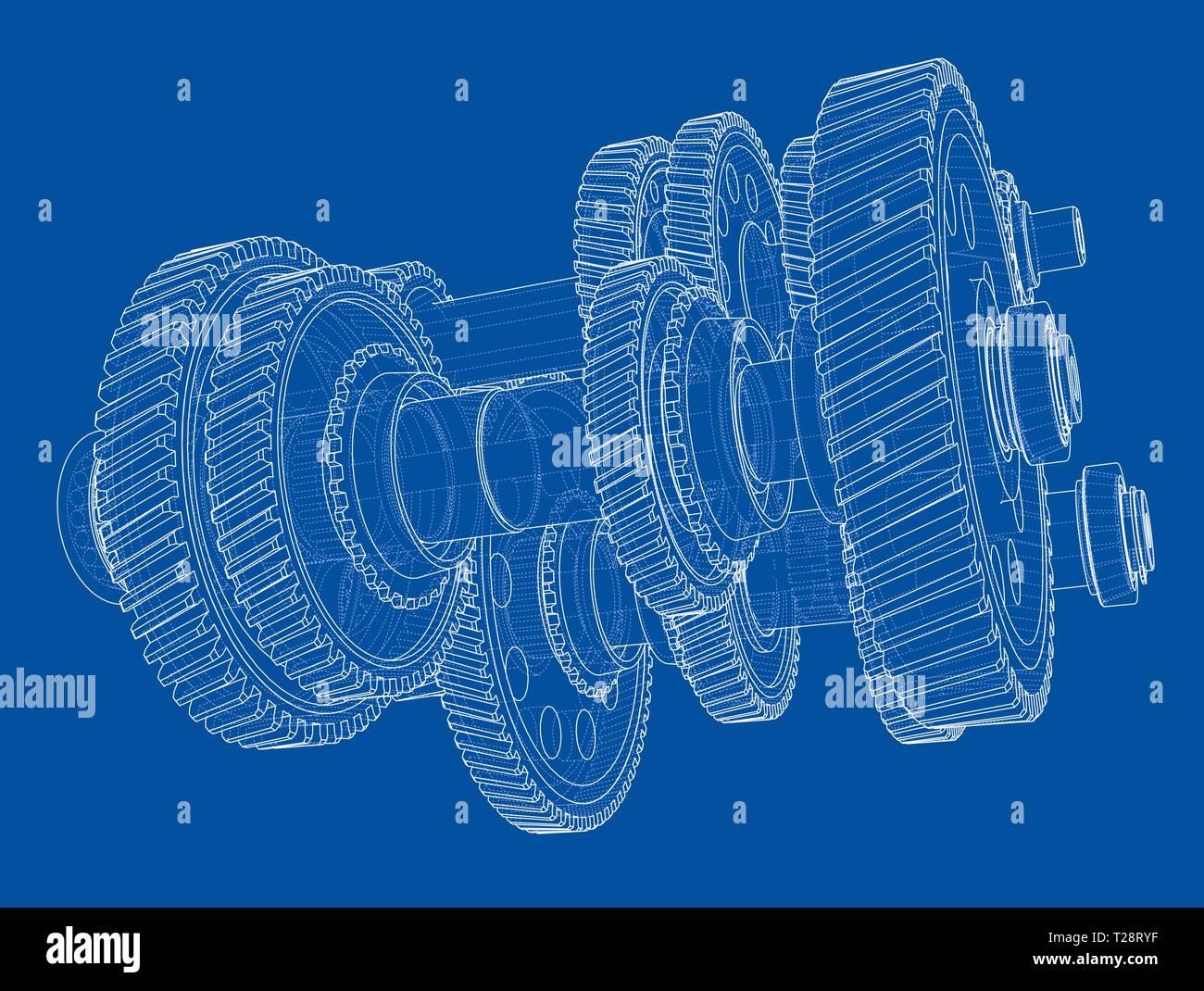 Outline gearbox concept. Vector Stock Vector Image & Art - Alamy