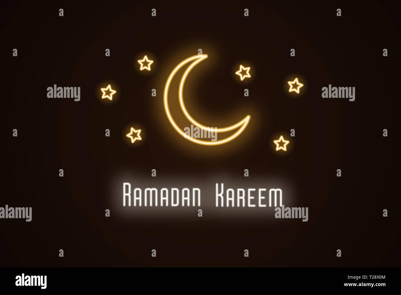 ramadan kareem neon sign