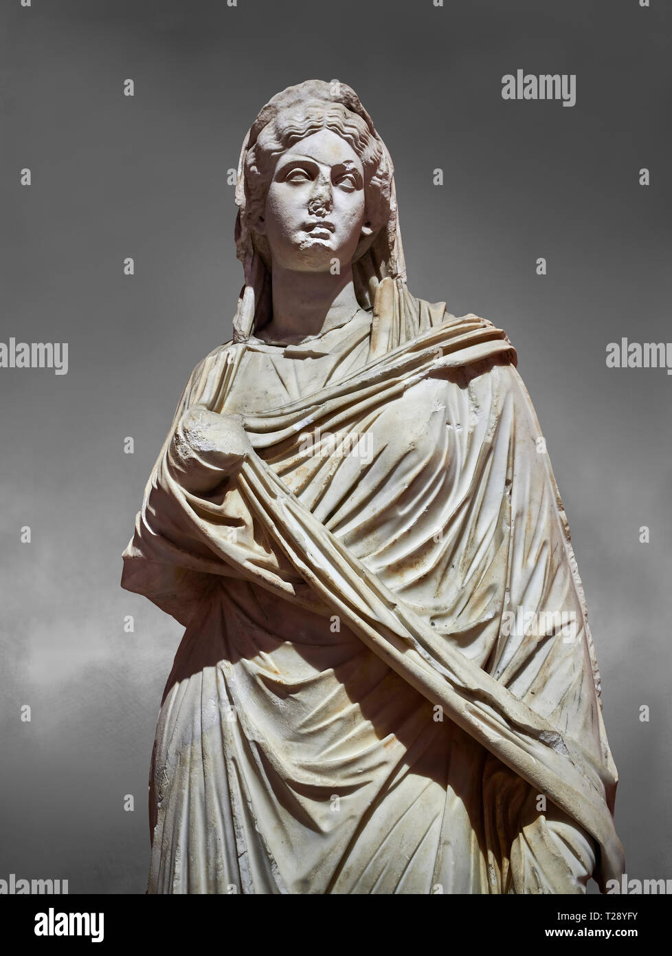 Roman statue of Sabina .Marble. Perge. 2nd century AD. Inv no 3066-3086 ...