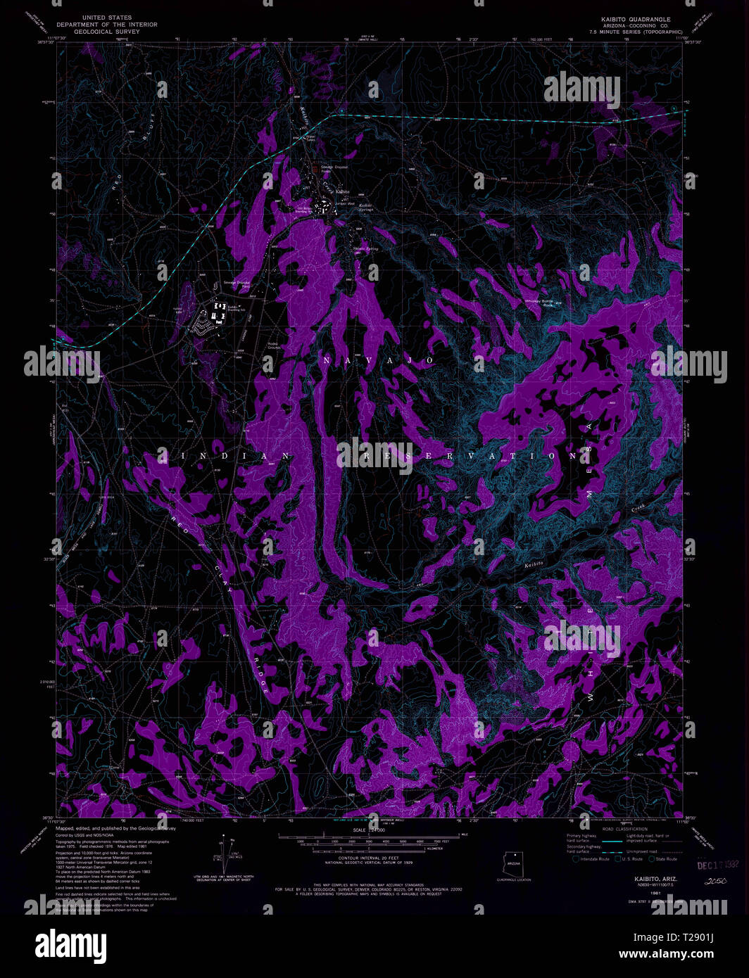 Map of kaibito hires stock photography and images Alamy