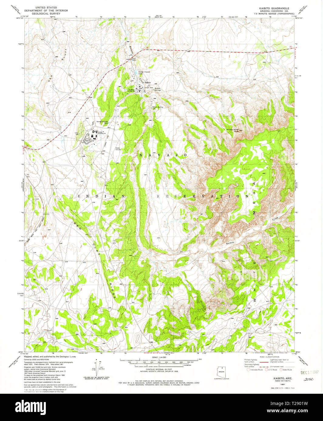 Kaibito arizona map Cut Out Stock Images & Pictures Alamy