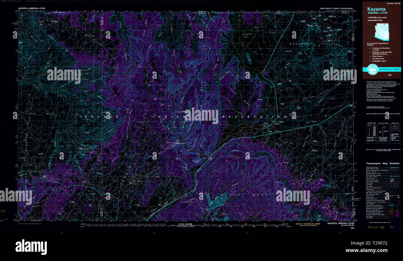 Map of kayenta hires stock photography and images Alamy
