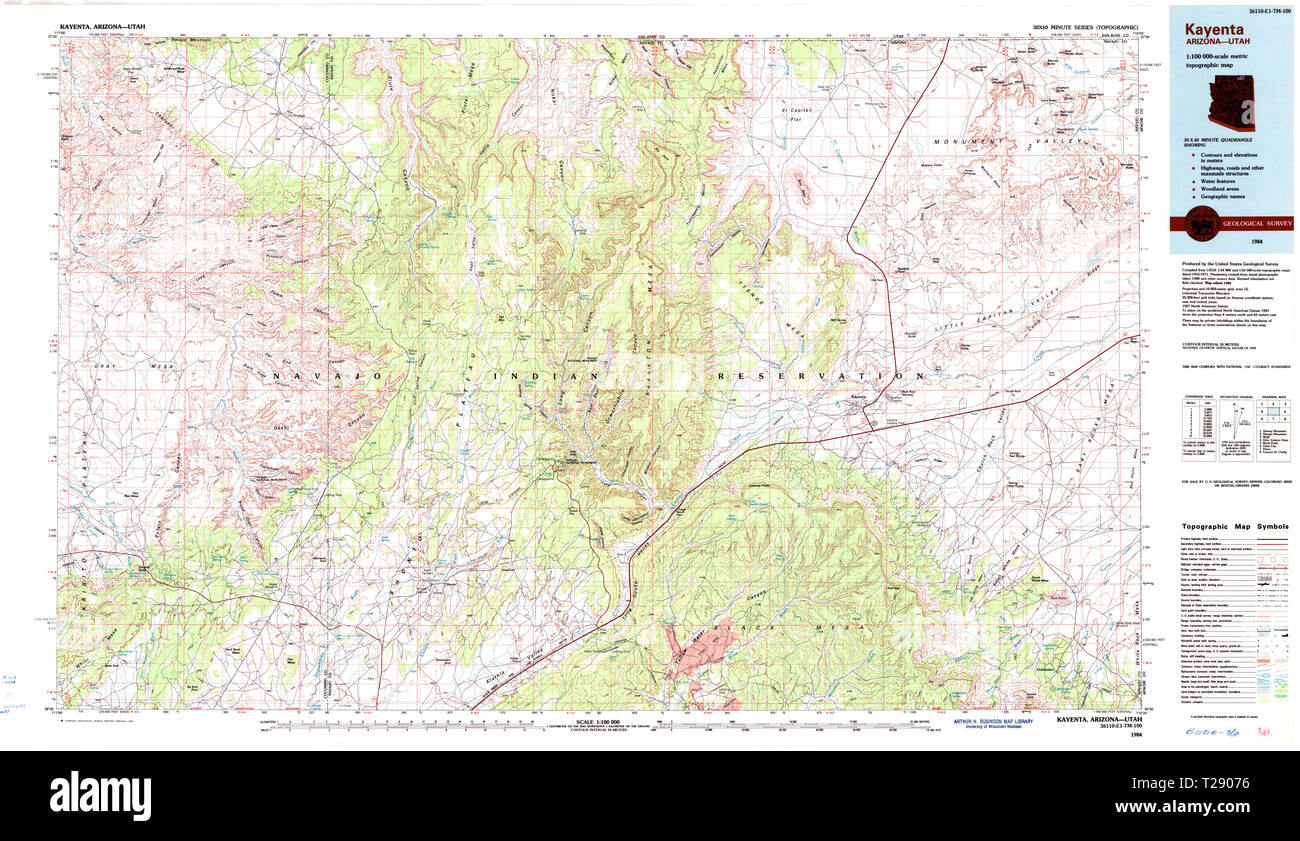 Map of kayenta hires stock photography and images Alamy