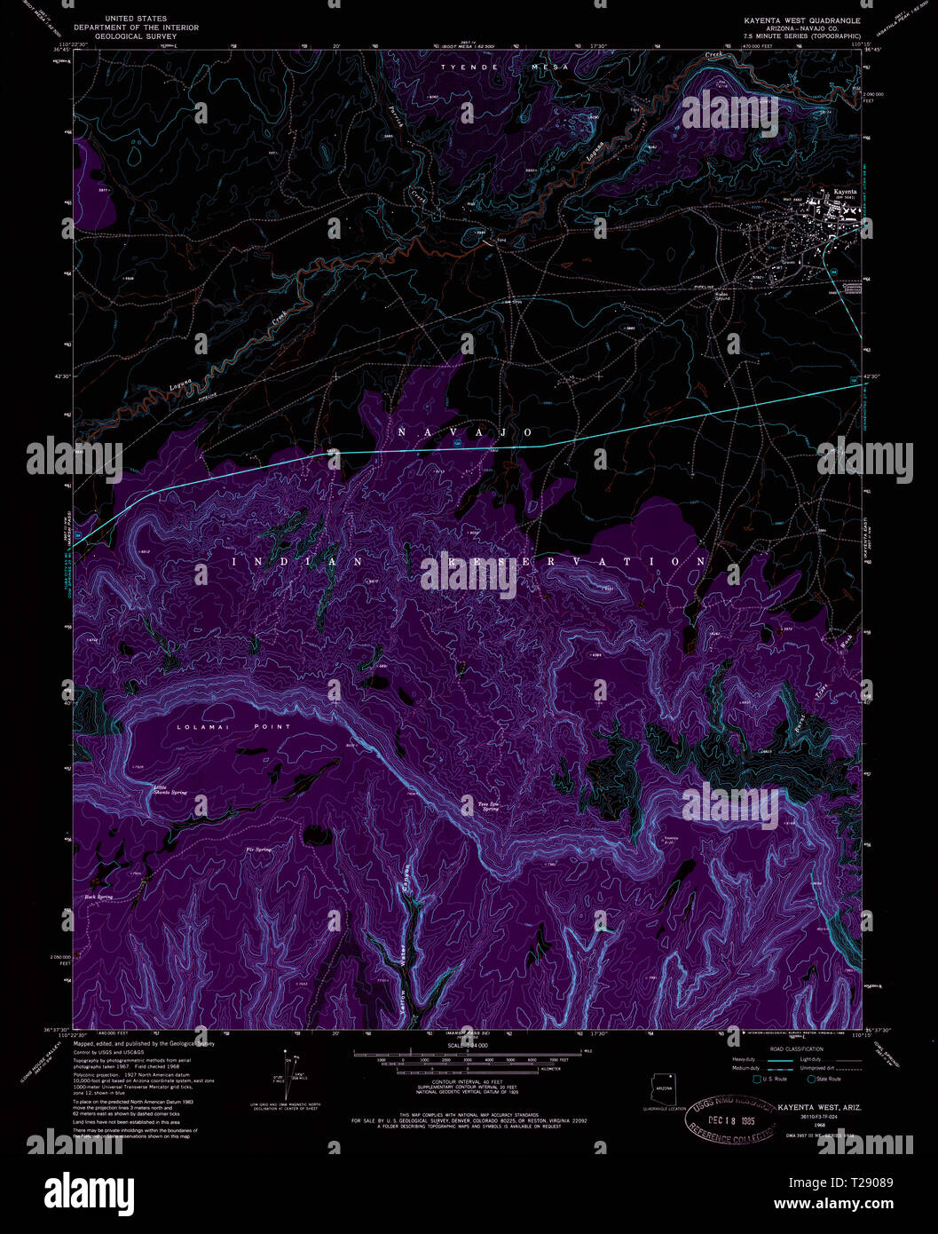 Map of kayenta hires stock photography and images Alamy