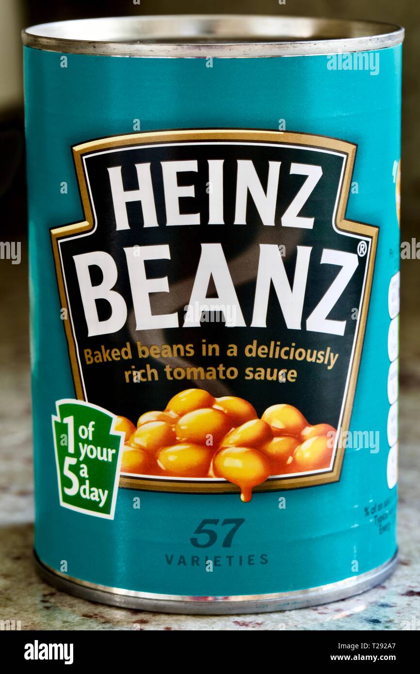Can of Heinz baked beans Stock Photo Alamy