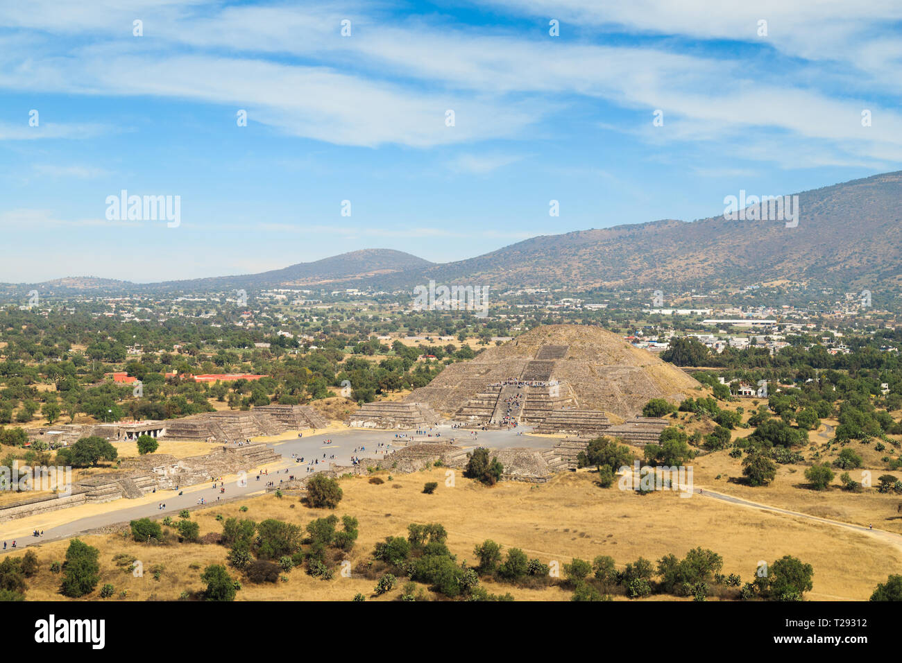 Mayan ruins and pyramids at Teotihuacán outside of Mexico City, Mexico Stock Photo