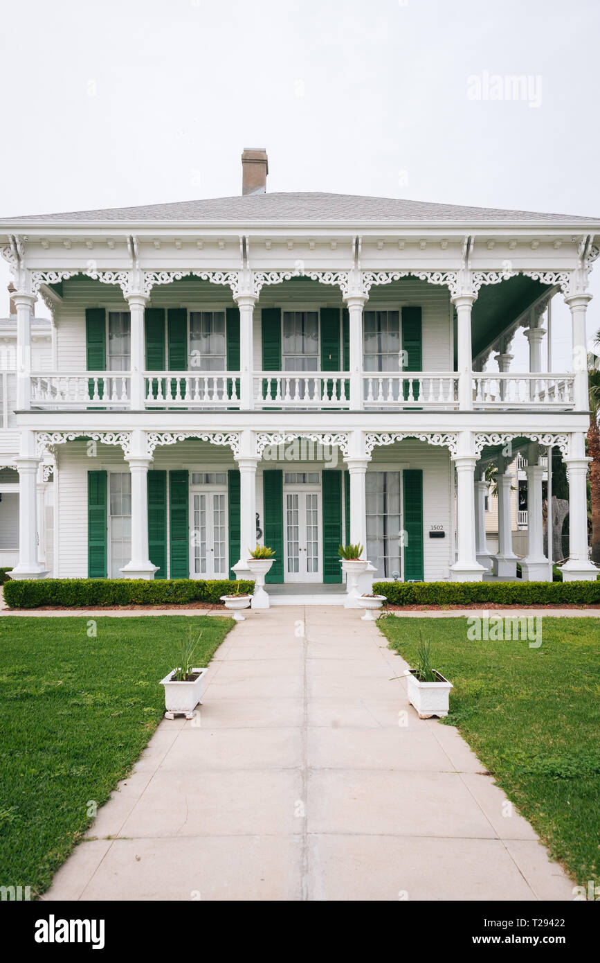Historic house in Galveston, Texas Stock Photo Alamy