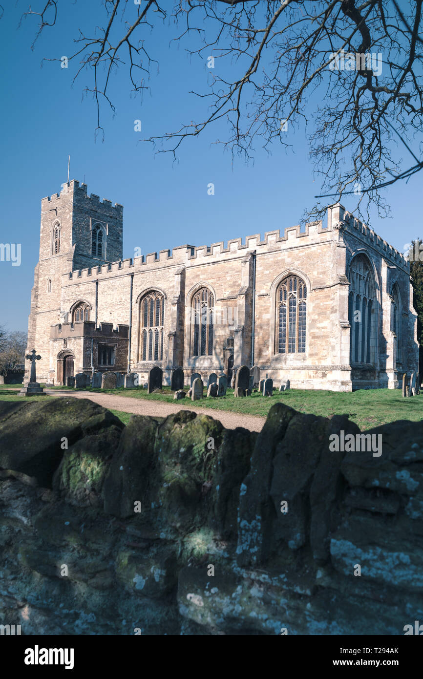 St. Lawrence's Church of town Willington, Bedford, Bedfordshire, UK