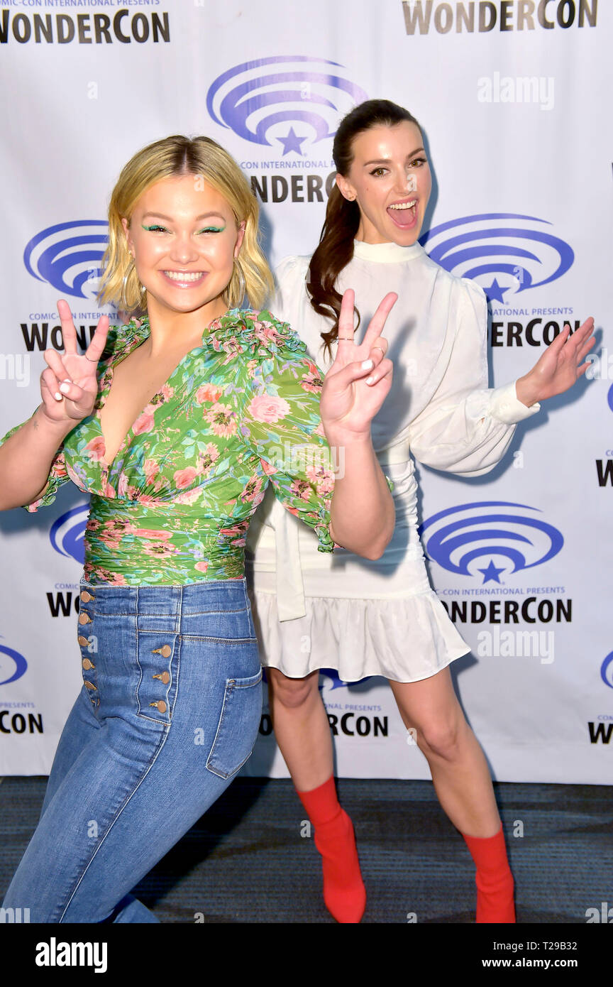 Olivia Holt and Emma Lahana at Photocall for the Freeform TV series