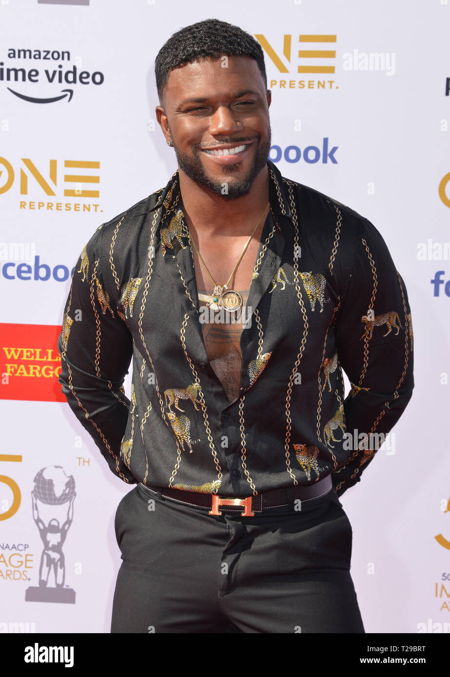 California, USA. 30th Mar, 2019. Milan Christopher attends the 50th ...