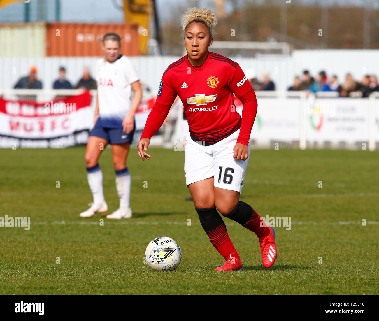 Cheshunt Uk 31st Mar 2019 Lauren James Of Manchester United Women During The Fa Women S Championship Match Between Tottenham Hotspur Ladies And Manchester United Women At The Stadium Cheshunt Fc Cheshunt Uk