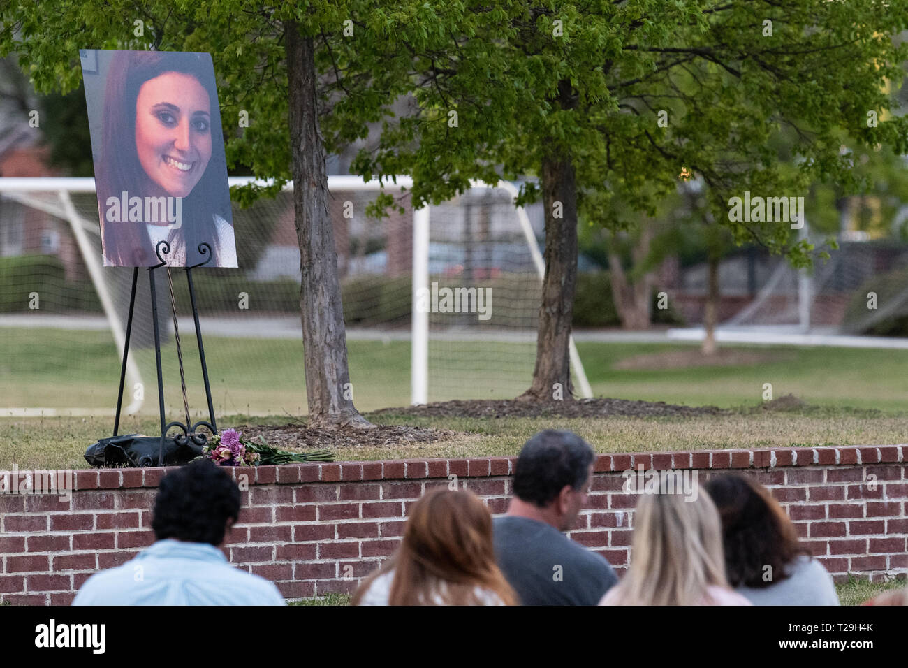 Columbia South Carolina Usa March 31 2019 A Picture Of Samantha Josephson Sits On Display At The Community Vigil Held To Mourn Her Death And Rejoice Her Life Josephson Was Murdered