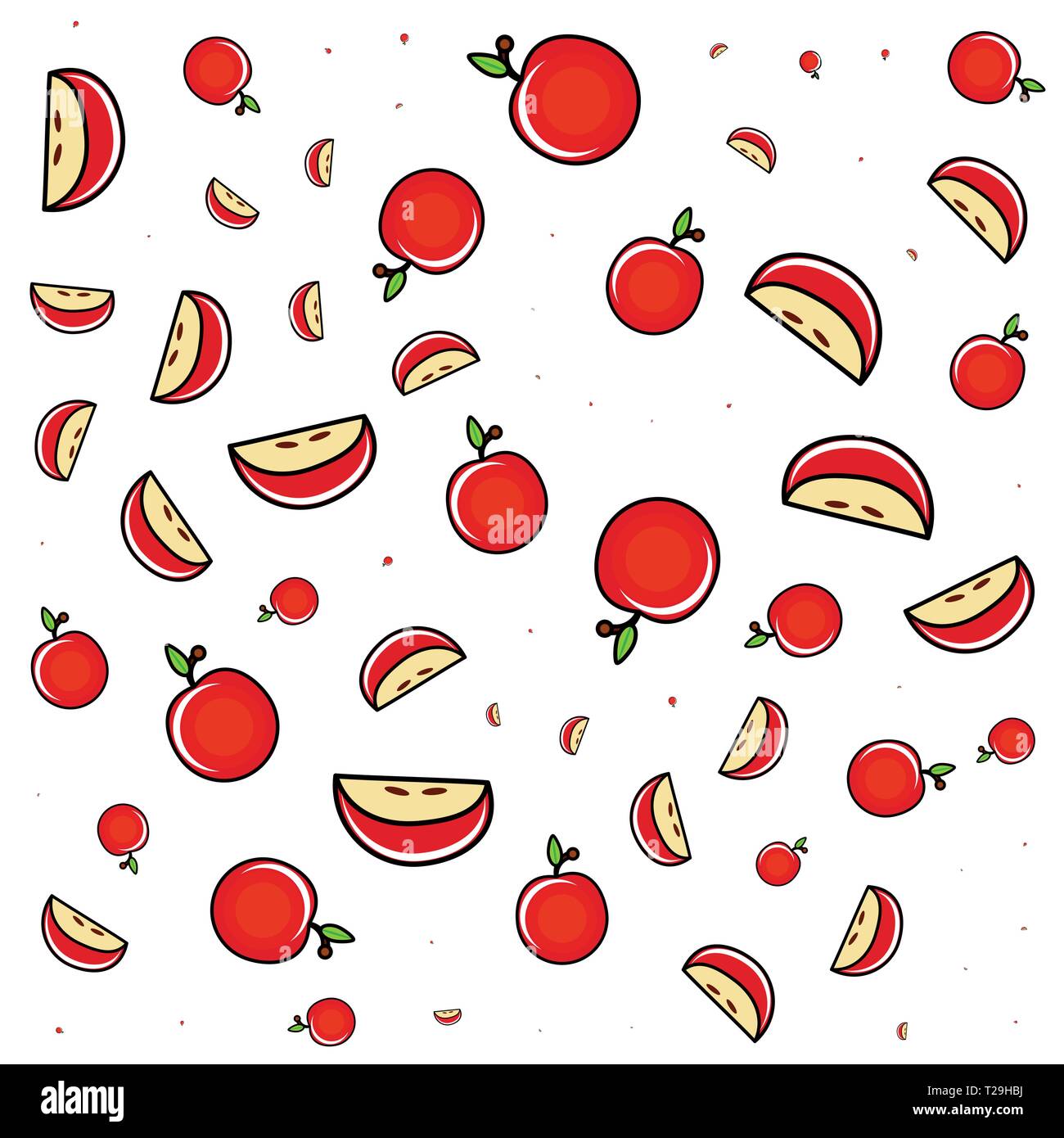 fresh fruits pattern background vector illustration design Stock Vector ...