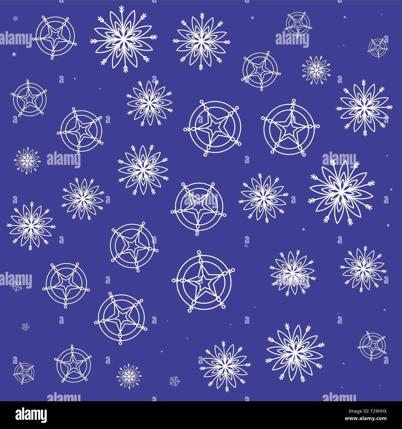 pattern of snowflakes icons vector illustration design Stock Vector ...