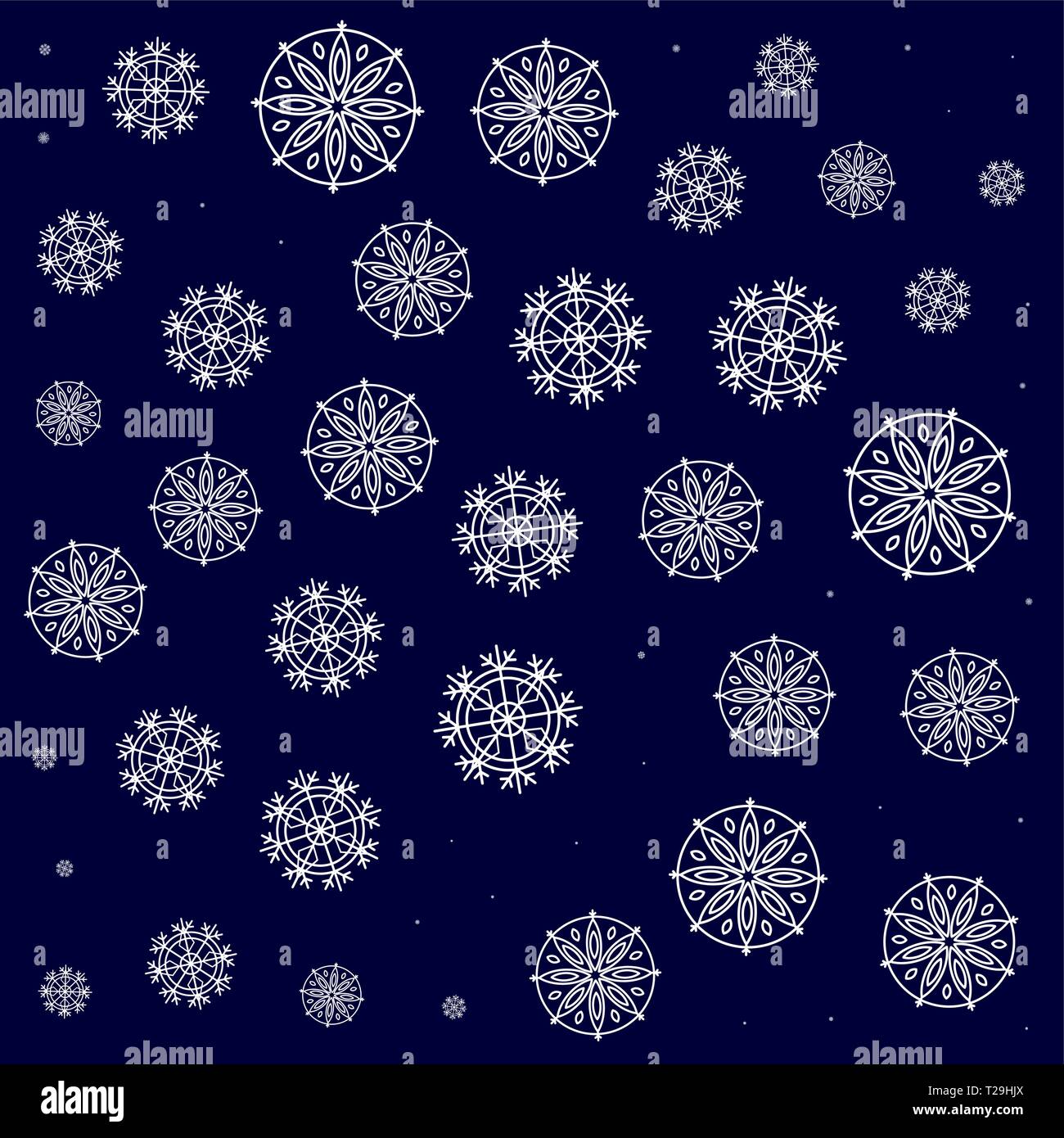 pattern of snowflakes icons vector illustration design Stock Vector ...
