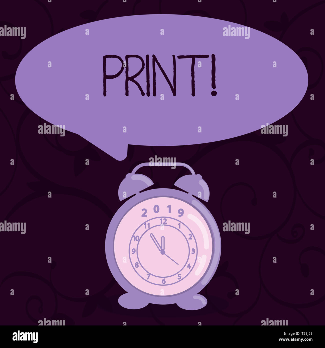 Conceptual hand writing showing Print. Concept meaning Produce letter ...