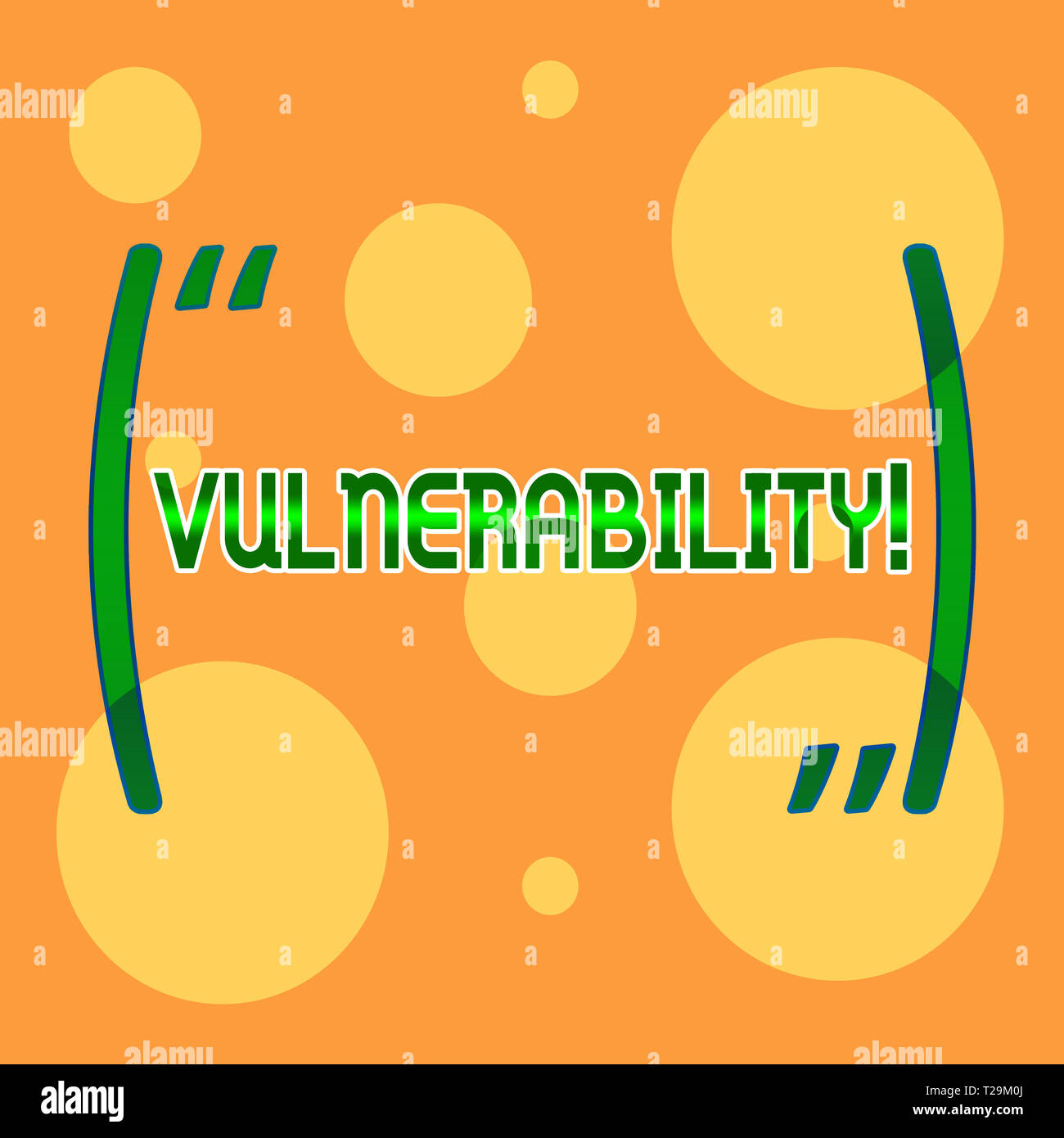 Vulberable Sign Text sign showing Vulnerability. Business photo showcasing Information ...
