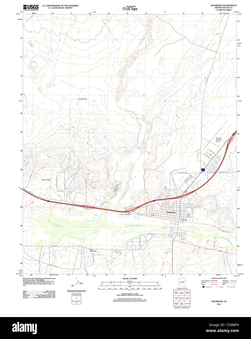 Map of holbrook hires stock photography and images Alamy