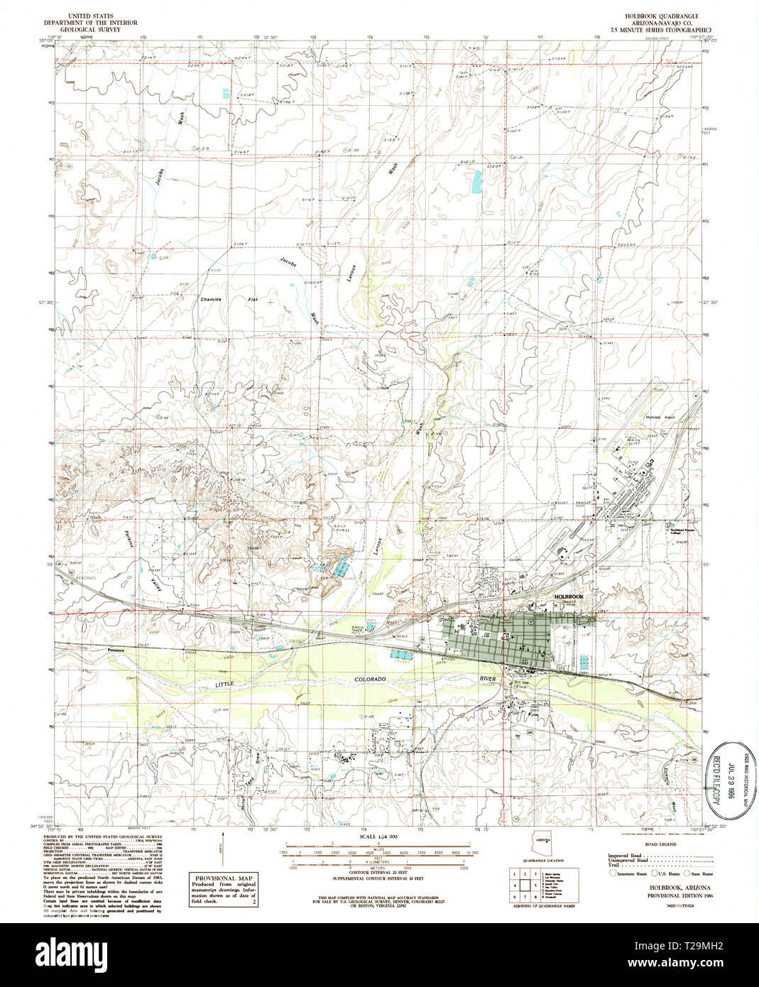 Holbrook arizona map hires stock photography and images Alamy