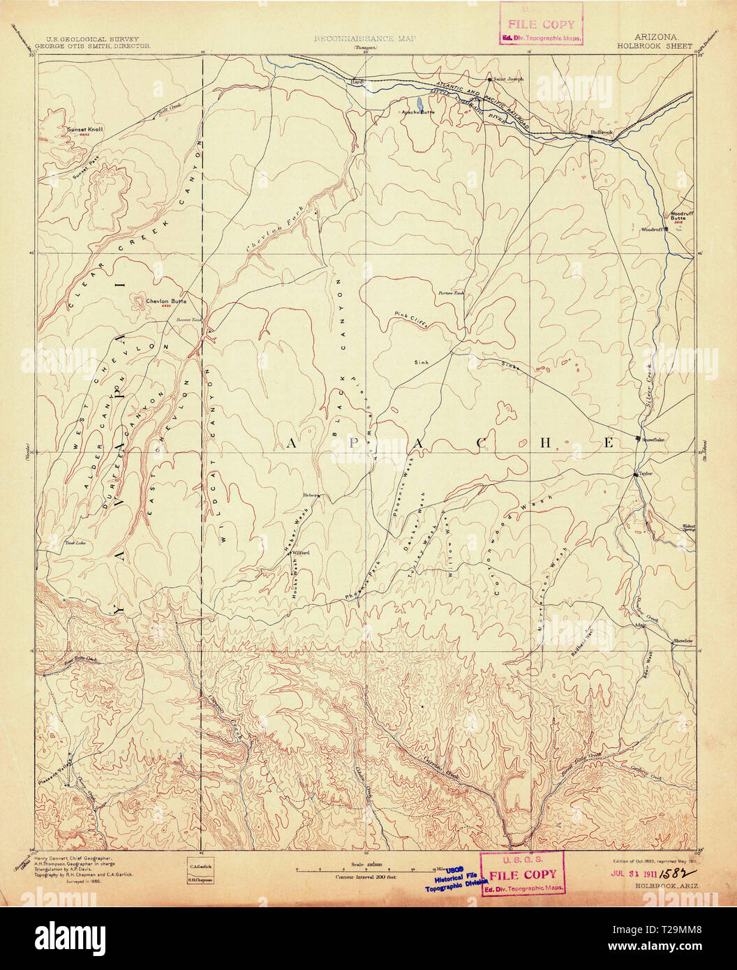 Holbrook arizona map hires stock photography and images Alamy