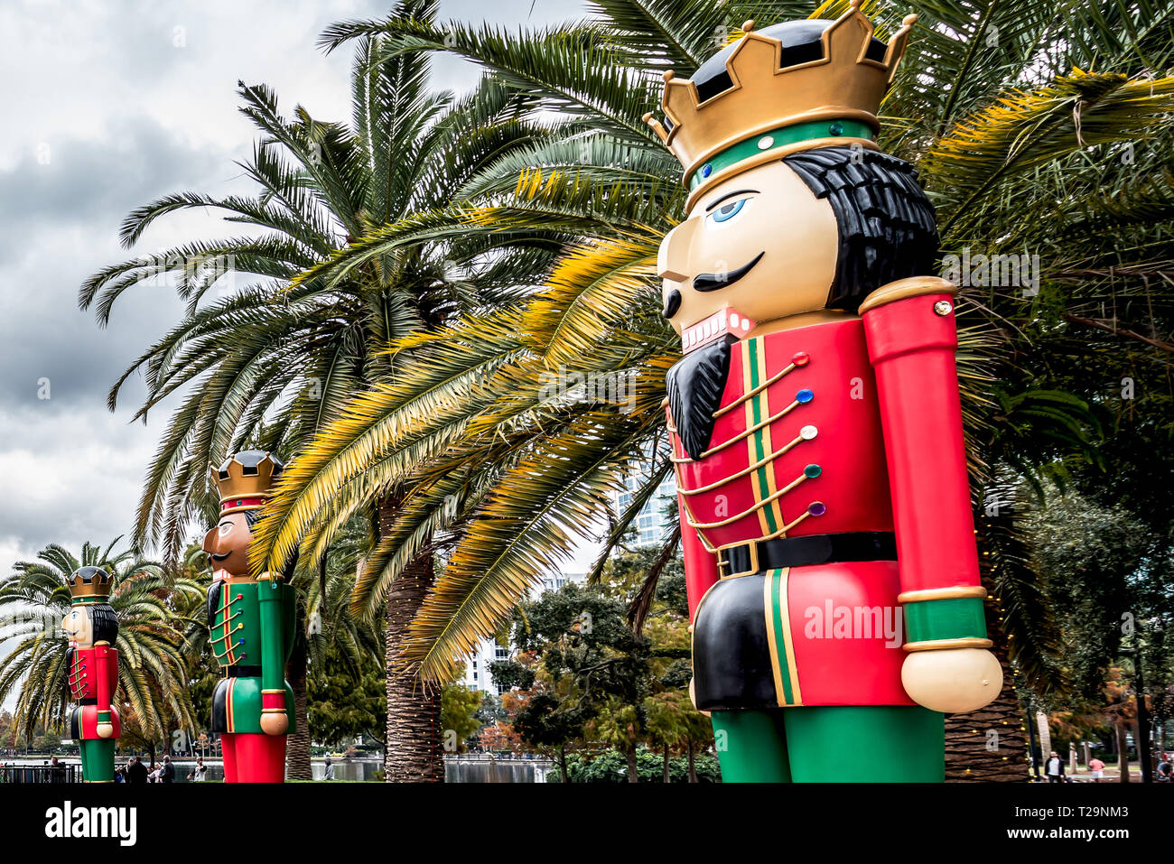 ORLANDO, FLORIDA, USA DECEMBER, 2018 Nutcracker Christmas decoration