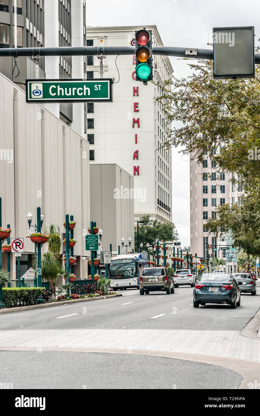 Transportation~Church Street Station~Downtown Orlando FL~Continental  Postcard