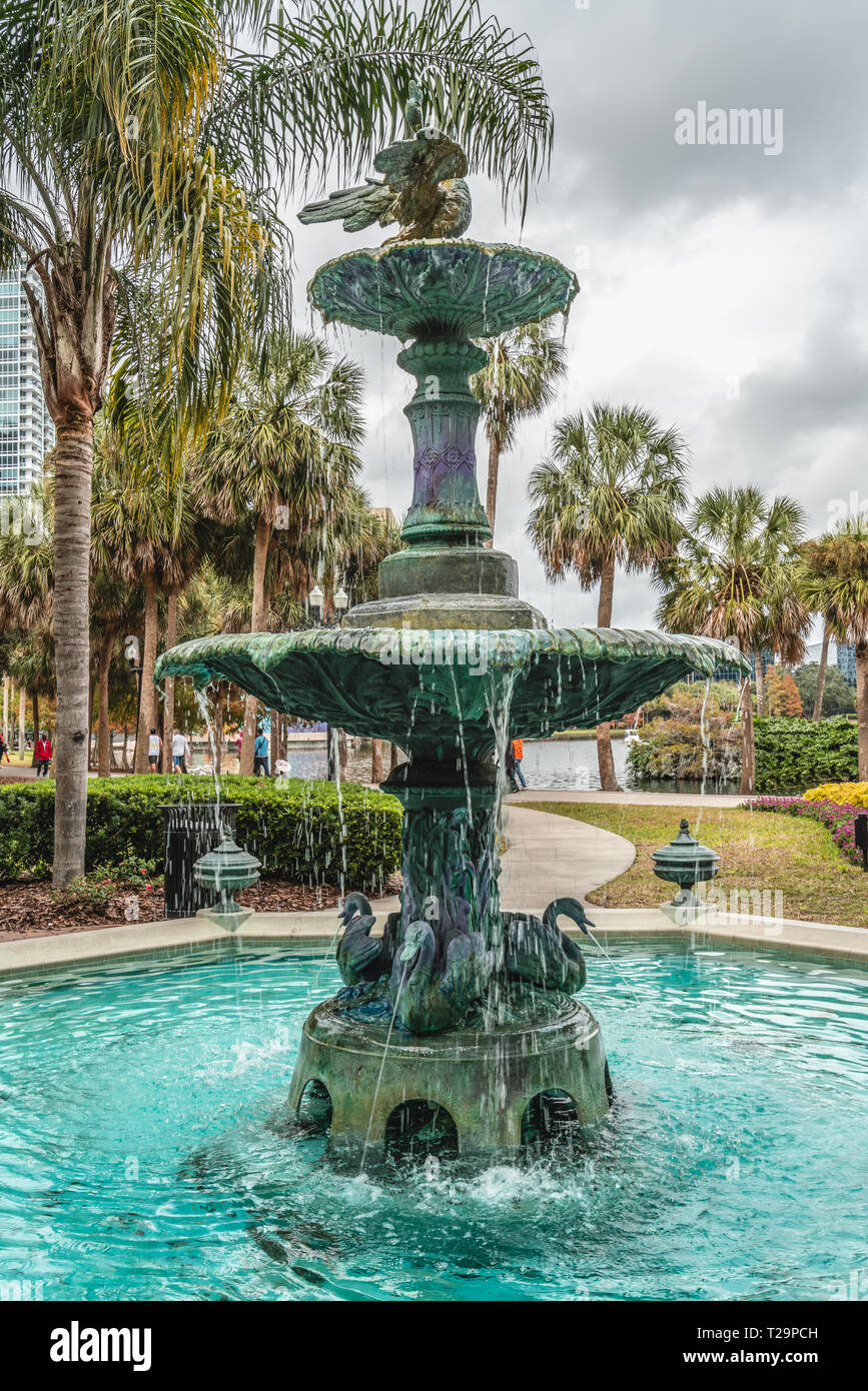 ORLANDO, FLORIDA, USA DECEMBER, 2018 The Other Lake Eola Park