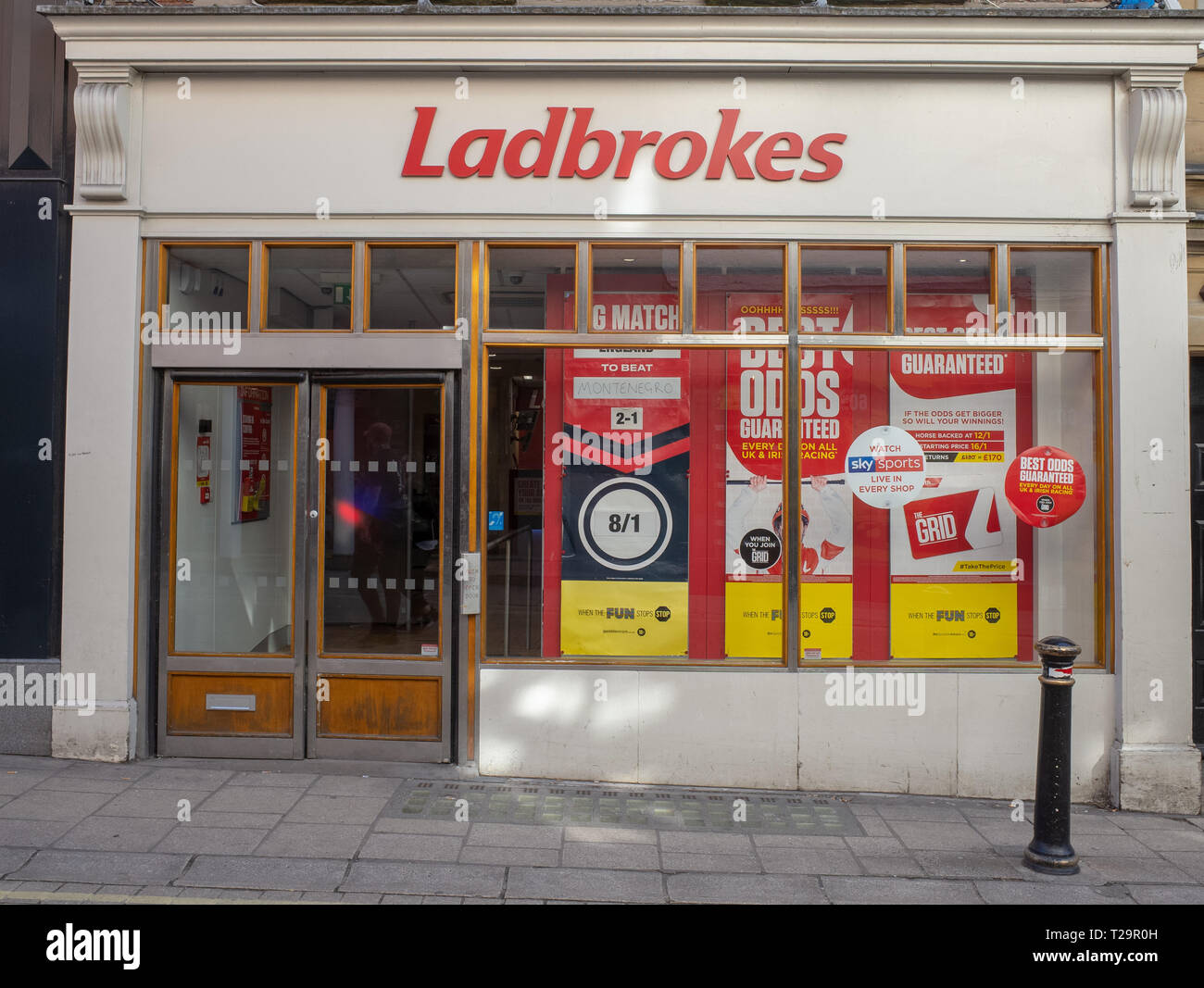 Ladbrokes betting shop York Stock Photo