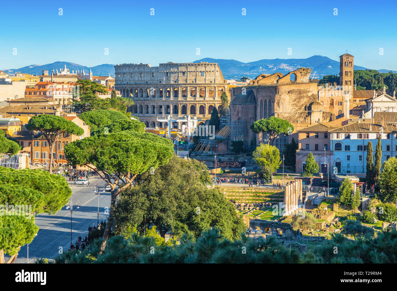 Coluseeum Rome High Res Colosseum aerial shot hi-res stock photography and images - Alamy