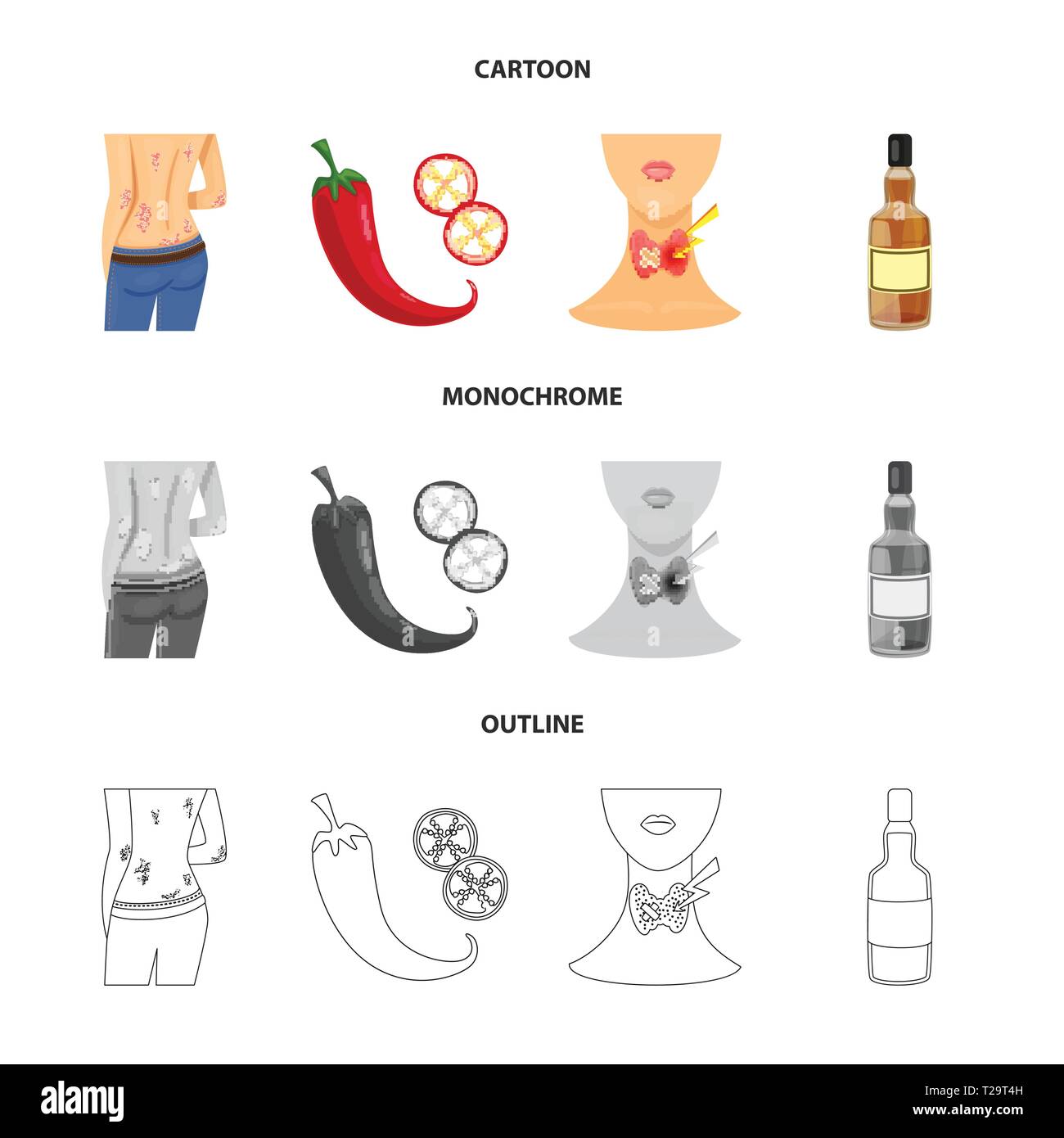 psoriasis,pepper,endocrine,skin,chili,system,bottle,body,hot,neck