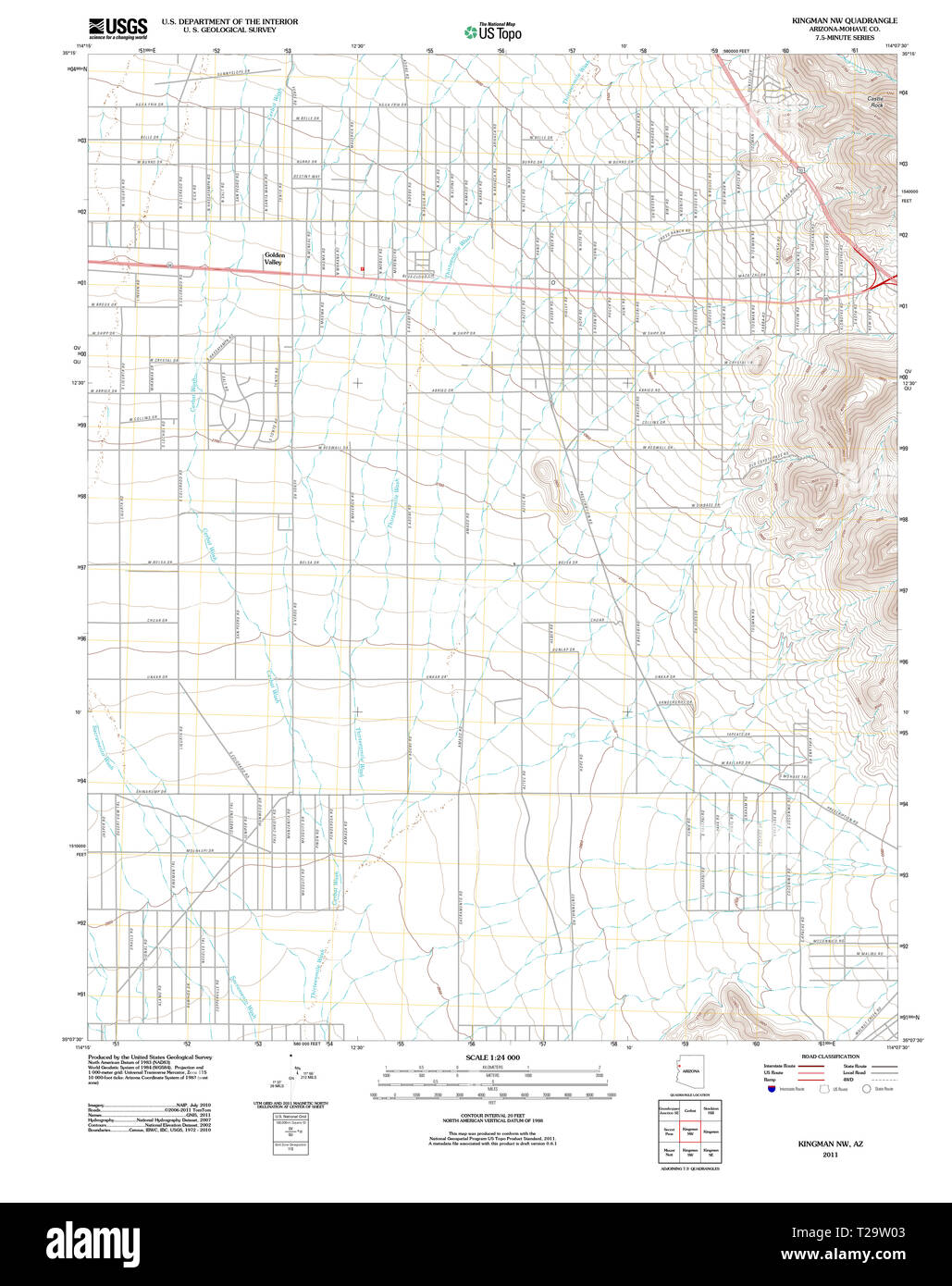 Kingman arizona map hires stock photography and images Alamy