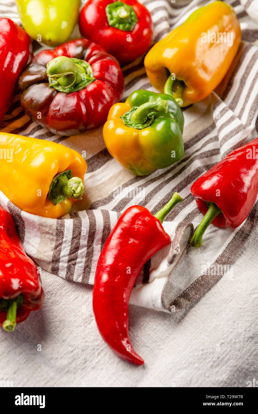 Fresh color paprika, vegetables Stock Photo Alamy
