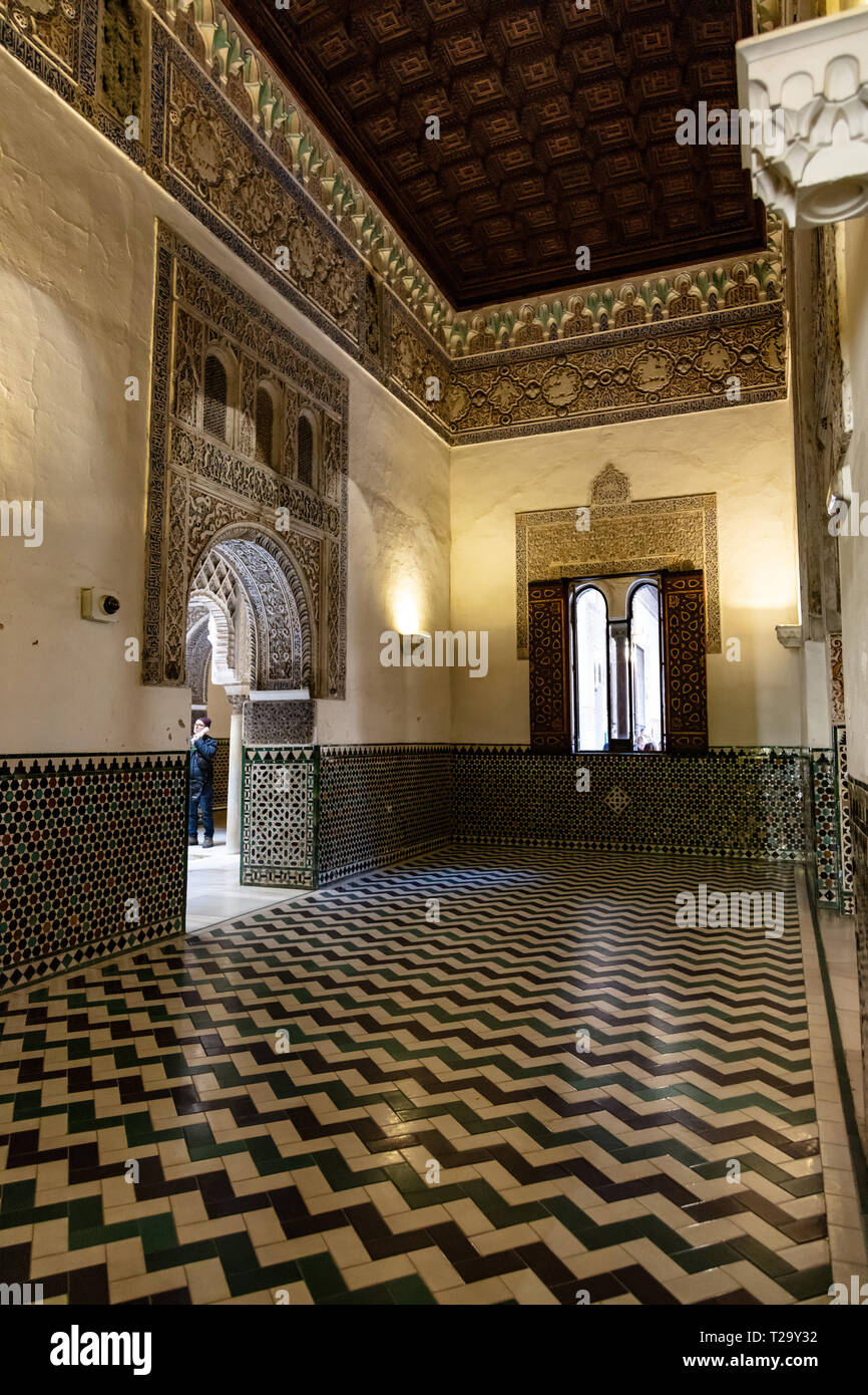 Real Alcázar de Seville, Andalousie, Espagne / Real Alcázar of Seville, Andalusia, Spain Stock Photo