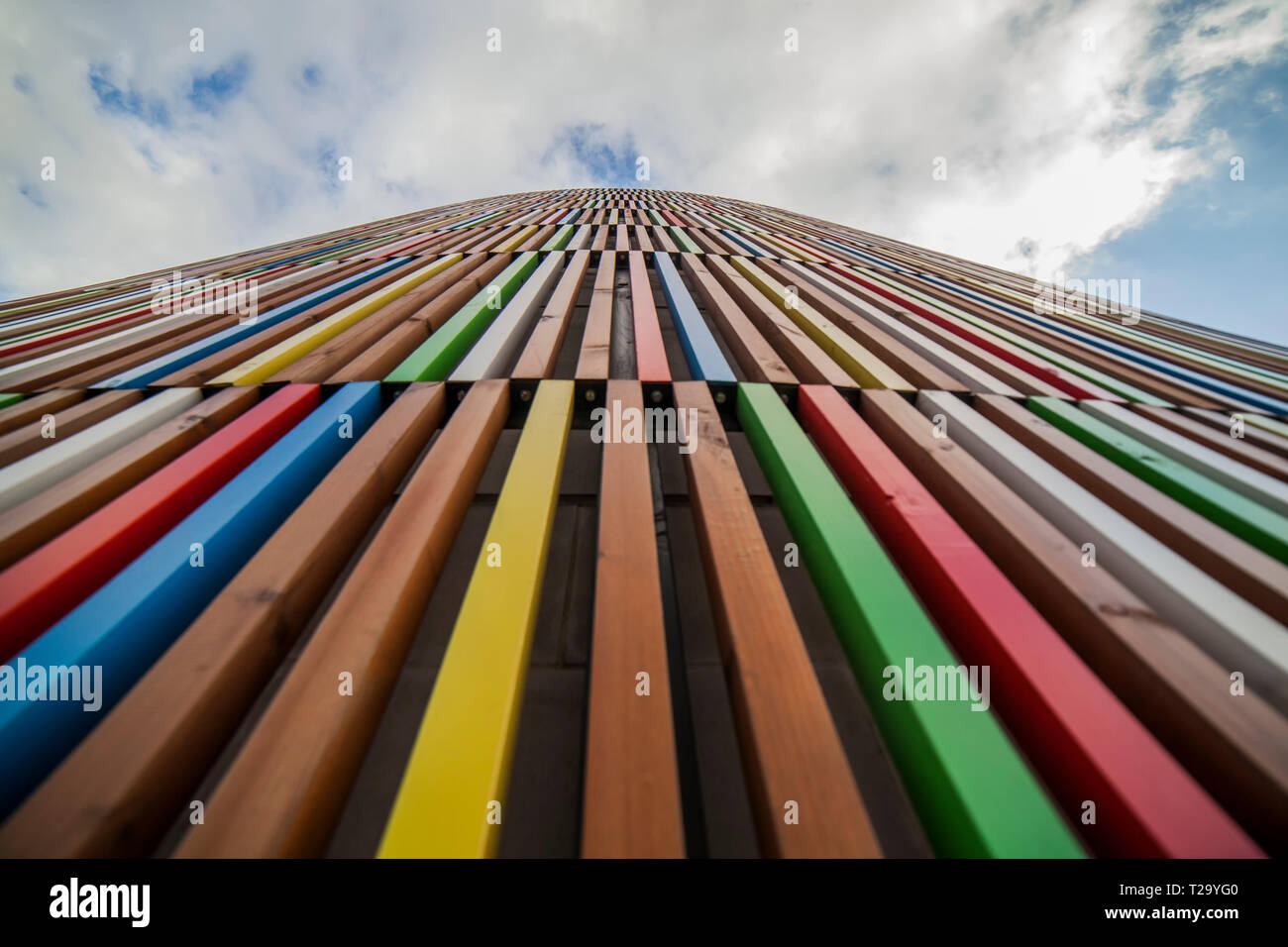 Colourful architecture Stock Photo