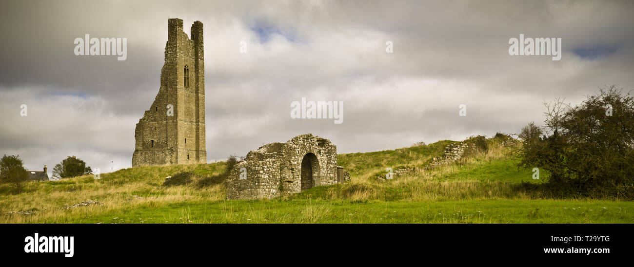 Ruins of The Yellow Steeple at St Mary's Abbey, Trim, County Meath, Ireland Stock Photo