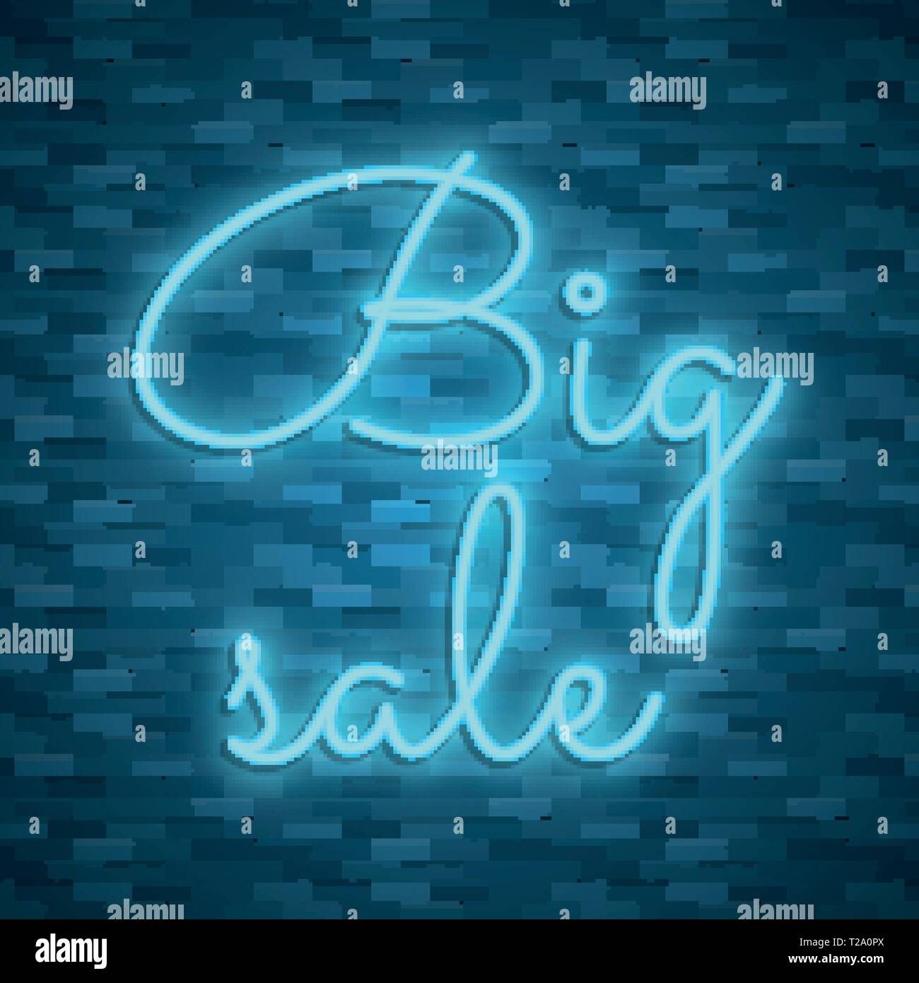 Neon light lettering, Stock vector. Color design Stock Vector Image ...