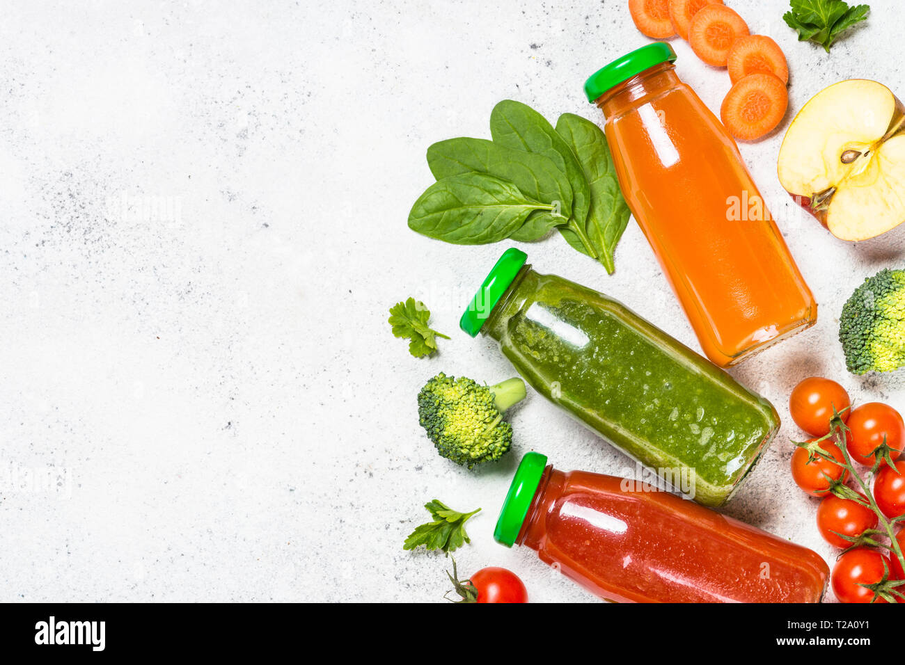 Fruit and Vegetable smoothie drink Stock Photo Alamy