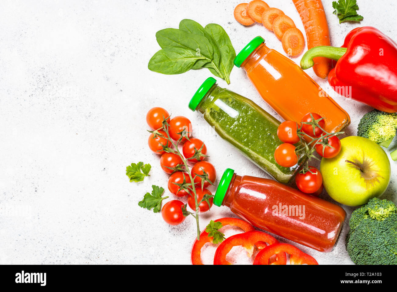 Fruit and Vegetable smoothie drink Stock Photo Alamy