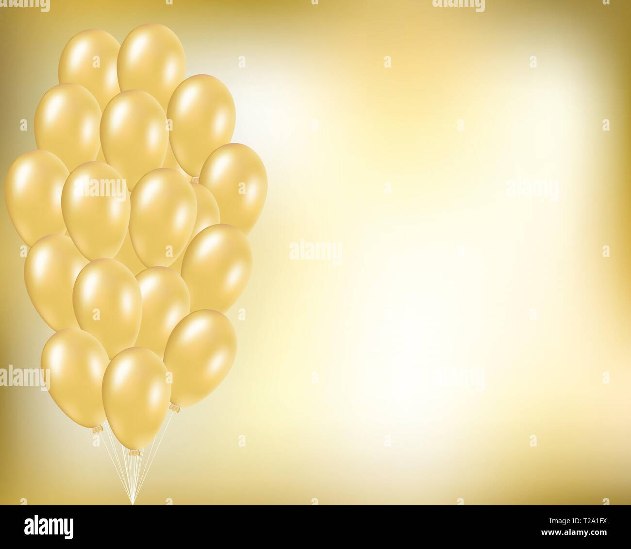 Free Vector  Happy birthday ribbon with golden balloons